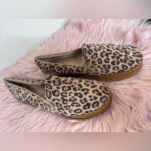Toms Leopard Slip-On Loafers - Tan & Black